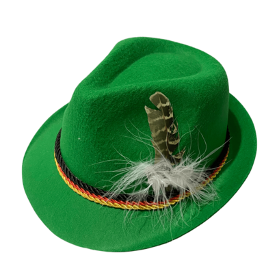 Chapéu Alemão com Pluma Oktoberfest Luxo