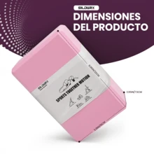 1 pieza/2 piezas Bloques de yoga de EVA, de unicolor, de espuma de alta densidad, ligeros y portátiles, adecuados para yoga, pilates, meditación, ideales para principiantes, rosa, azul - Multicolor - Ver 3