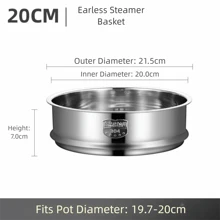 304 Stainless Steel Steamer Basket Thickened Thicken Strainer Pot Steaming Grid Safe Material 16-32cm Drain Basket Kitchen Use
