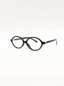 Retro  With Small Oval Frame, Can Be Combined With Myopia Degree - 黑色 - 查看 4