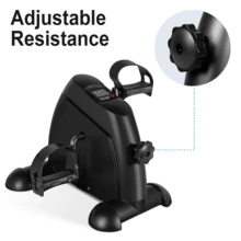 Exercise Bike ,Stationary Bikes For Home Exercise Equipment ,Adjustable Mini Exercise Bike Pedal Exerciser Arm Leg Cycle Machine Resistance,Under Desk Bicycle Trainer With LCD Display - Black - View 10