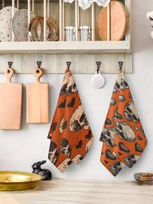 2 piezas/4 piezas/12 piezas Toallas de cocina con esqueleto del Día de los Muertos, Toallas de baño con esqueleto del Día de los Muertos, Toallas para fiesta al aire libre del Día de los Muertos, Decoración del hogar del Día de los Muertos, Decoración de cocina del Día de los Muertos, Estilo moderno, Secado rápido, Material de microfibra súper suave, Rectangular, 15.75IN*23.62IN/40*60CM Patrón de impresión digital, Adecuado para decoración de fiestas al aire libre, Regalos de cocina del Día de los Muertos