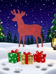 Christmas Exclusive Premium Ground Stake, Cross-Border Supply Reindeer/Christmas Tree