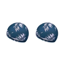 Gorro de natación de tela estampada, de secado rápido, transpirable y con estilo, para hombres y mujeres adultos, esenciales y accesorios de playa, flotador de piscina