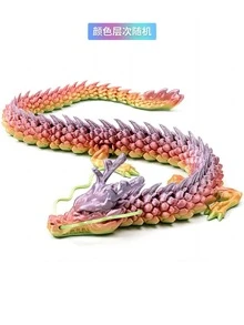 Estatua de pitón impresa en 3D de 30 cm con articulaciones flexibles - Artesanía y decoración, regalo perfecto para el hogar y la oficina [Color de ojos aleatorio]