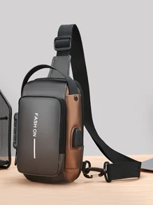 Fashion Men's Backpack - Oxford Texture Messenger Bag With Password Lock - Stylish Motorcycle Crossbody Bag With Phone Pocket, Zipper Closure For Daily Commute, Motorcycle Bag Business Anti-Theft Messenger Bag - Casual Sports Travel Shoulder Bag, Adjustable Strap, Multi-Pocket Waist Bag, Suitable For Outings, Weddings, Perfect Gift For Father, Husband, Boyfriend And Teacher