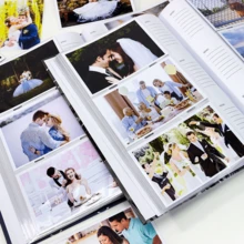 亚麻相册 300 张 4x6 照片袋 布质相册 易于插入照片 婚礼宝宝家庭周年纪念结婚照片收纳 - 灰色 - 查看 7