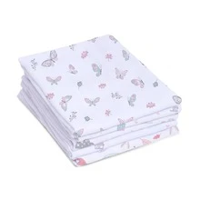 Papi Luxury Double Fabric Diaper 5 Units - 100% Cotton - With Hem - Girl - View 2