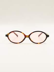 Retro  With Small Oval Frame, Can Be Combined With Myopia Degree - 淺粉色 - 查看 6