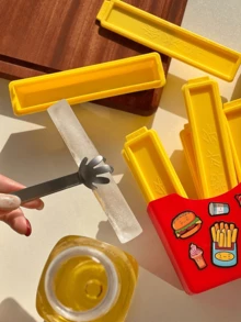 Pinza para aperitivos, pinza de acero inoxidable con forma de palma linda para chips/cubitos de hielo/cubos de azúcar/frutas, mantiene las manos limpias - Multicolor - Ver 10