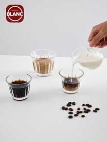 Taza de barista para café con leche de 90ml-200ml, taza de vidrio para café y té, clásica y elegante para la mesa de comedor - transparente - Ver 4