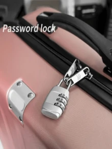 1 件，迷你家用密码锁，紧凑安全，行李组合挂锁，小尺寸，可重置密码，防锈，耐用，易于使用，适用于手提箱，健身房储物柜，宿舍抽屉，橱柜，非常适合旅行者，学生，健身者，租房者，感恩节，圣诞节，万圣节，新年，返校，返校季节的实用礼物，锁，柜锁，抽屉锁，窗锁，门锁，储物柜，组合挂锁