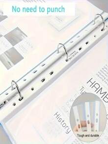 Micas For A4 Folder With 11 Perforations Loose Leaf Cover School Folder Protection Back To School - A4 - View 9