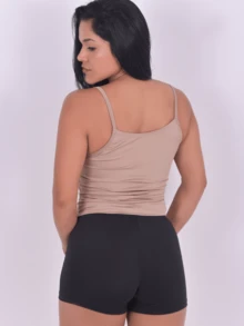 Women Sports Shorts - 黑色 - 查看 3