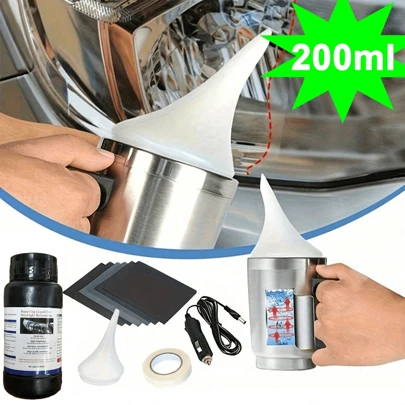 Car Headlight Repair And Refurbishment Tool Set, Headlight Refurbishment And Repair Equipment, Coating Solution Evaporation Cup, No Polishing Required