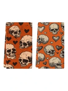 2 piezas/4 piezas/12 piezas Toallas de cocina con esqueleto del Día de los Muertos, Toallas de baño con esqueleto del Día de los Muertos, Toallas para fiesta al aire libre del Día de los Muertos, Decoración del hogar del Día de los Muertos, Decoración de cocina del Día de los Muertos, Estilo moderno, Secado rápido, Material de microfibra súper suave, Rectangular, 15.75IN*23.62IN/40*60CM Patrón de impresión digital, Adecuado para decoración de fiestas al aire libre, Regalos de cocina del Día de los Muertos