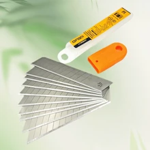 10pcs/Box 18mm Wide SK2 Material High Hardness Universal Precision Cutting Utility Knife Blades, Suitable For Cutting Wood, Plastic, Leather, Paper, Super Sharp, Heavy Duty, Long-Lasting Replacement Blades