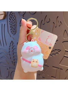 Random Color Bubble Blowing Squeezing Key Chain, Backpack Hanger, Couple Bag Accessory, Cute Piggy Hanger, Small Gift - Multicolor - View 16