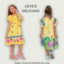 Children's Dress Girl  Themed Enchanted Garden Bees Butterflies Graduation Fashion Blogger Fresh For Party Birthday Everyday Casual Teen Girl's Clothing Wedding Printed Loose Summer Floral - 芥末黃 - 查看 9