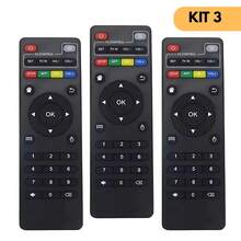 kit 2 Controle Remoto infravermelho Para Tv Botões Inteligentes Box Aparelho Completo - KIT 3 - Visão 1