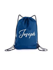 1 pezzo Sacche con coulisse in poliestere personalizzabili - colori brillanti, logo/testo personalizzato, zaini leggeri e durevoli per matrimoni, baby shower, compleanni, lauree e festival | Design accattivante con chiusura a cordoncino per fitness