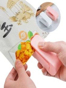 1 件便携式迷你热封机，家用手持式塑料袋封口机，食品保鲜，操作简单，体积小巧，适用于零食袋，户外旅行露营（颜色随机） - 彩色 - 查看 11