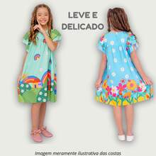 Children's Dress Girl  Themed Enchanted Garden Bees Butterflies Graduation Fashion Blogger Fresh For Party Birthday Everyday Casual Teen Girl's Clothing Wedding Printed Loose Summer Floral - 綠色 - 查看 9