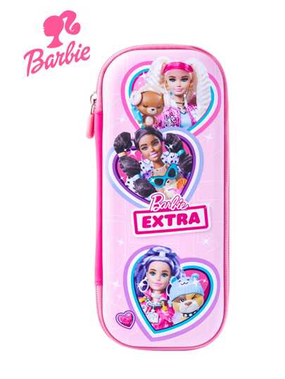 Mattel 1 ชิ้น กระเป๋าดินสอ Barbie ของแท้ กระเป๋าดินสอการ์ตูนน่ารัก กล่องเก็บปากกา ความจุขนาดใหญ่ กระเป๋าใส่ดินสอพกพา ปากกา ไม้บรรทัด ยางลบ กล่องจัดเก็บเครื่องเขียนอย่างง่าย กล่องจัดเก็บแว่นตา ลิปสติก แปรงแต่งหน้า กระเป๋าใส่เหรียญ กระเป๋าสตางค์ อุปกรณ์สำนักงาน ของขวัญวันเกิด คริสต์มาส สำหรับสตรี
