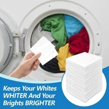 10/50/100/200 Hojas Captadoras de Tinte de Colores, Absorben el Tinte para Evitar la Decoloración de la Ropa, Hojas Quitamanchas de Tinte para la Lavandería