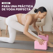 1 pieza/2 piezas Bloques de yoga de EVA, de unicolor, de espuma de alta densidad, ligeros y portátiles, adecuados para yoga, pilates, meditación, ideales para principiantes, rosa, azul - Multicolor - Ver 6