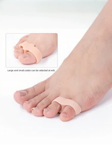 Soft Gel Toe Separators, For Foot Care - Flexible Gel Toe Seperators For Yoga And Everyday Relaxation - 2 Loops, Reusable Design - Toe Separators, Fits Men And Women - Multicolor - View 3