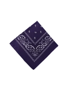 1条女士时尚佩斯利花纹印花大号方巾，尺寸53*53厘米，时尚头巾，四季皆宜，多种颜色可选，配饰，旅行必备 - 純色 - 查看 14