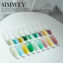 Simwey Christmas Forest-Themed 9-Color Snap Nail Polish, Suitable For Christmas Trees, Reindeer-Colored Nail Art Accents, DIY Nails, Nail Salon Designs, No Wiping Needed, Gentle On Nails, Christmas Gift, A Gift For Women. - 橄欖綠 - 查看 6