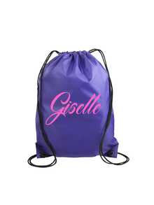 1 pezzo Sacche con coulisse in poliestere personalizzabili - colori brillanti, logo/testo personalizzato, zaini leggeri e durevoli per matrimoni, baby shower, compleanni, lauree e festival | Design accattivante con chiusura a cordoncino per fitness