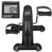 Exercise Bike ,Stationary Bikes For Home Exercise Equipment ,Adjustable Mini Exercise Bike Pedal Exerciser Arm Leg Cycle Machine Resistance,Under Desk Bicycle Trainer With LCD Display - Black - View 1