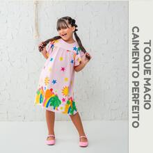 Children's Dress Girl  Themed Enchanted Garden Bees Butterflies Graduation Fashion Blogger Fresh For Party Birthday Everyday Casual Teen Girl's Clothing Wedding Printed Loose Summer Floral - 藕粉色 - 查看 5