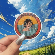 Inspirational Mental Health Decal "Keep Swimming" - Vinyl Sticker Suitable For Cars, Laptops, Water Bottles And Notebooks - Multicolor - View 12