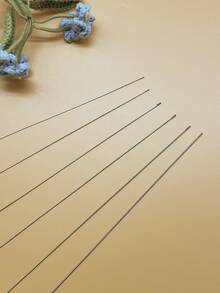 5pcs/Set 0.3mm/0.4mm/0.5mm/0.6mm/0.7mm/0.8mm/0.9mm Beading Needles, Stainless Steel Jewelry Making Needles, 10.24 Inch Long Smooth Beading Needles For DIY Bracelet And Necklace