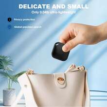 1/2/3/4Pack Air Tracker Tags, Smart Bluetooth Tracker Tag, Key Finder Works With Find My App (IOS Only), Key Finder, Wallet Tracker, Smart Tag For Keys/Wallets/Luggage/Backpacks, Worldwide Tracking, Replaceable Battery, Black - 黑色 - 查看 6