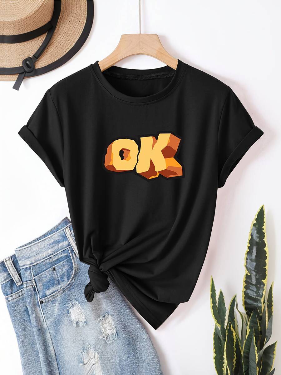 Women T-Shirts - 黑色 - 查看 1