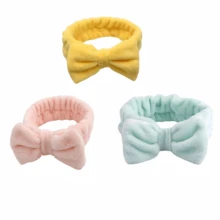Hair Wrap Women Sweatband 1pc Flannel Bow Headband For Women, Wide Solid Color Hairband Hair Accessories Beauty & Casual Occasions For Hair Bands Autumn Accessories Fall Winter For Vacation Outfits Woman Elegant Scarf Women Bandana Soft Headwrap - Dusty Pink - View 10