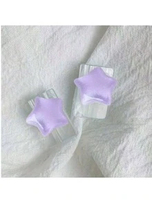 Ốp lưng bảo vệ hình sao/nơ tương thích với cáp dữ liệu chống uốn cong , bảo vệ cáp Nan, phụ kiện sạc, phụ kiện điện thoại - Màu tím - Xem 2