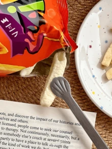 Pinza para aperitivos, pinza de acero inoxidable con forma de palma linda para chips/cubitos de hielo/cubos de azúcar/frutas, mantiene las manos limpias - Multicolor - Ver 4