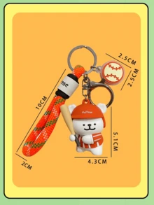 Maltese Sports Event Series Keychain Pendant, Official Licensed Adorable Figurine with Sports-Themed Design, High-Quality PVC Material, 3D Collectible Toy in Various Styles Including Tennis, Badminton, Baseball & More, Perfect for Bags, Key Keys & Deiftd, IdSuny the Slens, Daily Geal, Dailys） Accessories, Great for Collectors & Sports Enthusiasts, Compact Size for Easy Carrying, Available in Multiple Colorful Options, Add a Fun & Whimsical Touch to Any Outfit or Space - 彩色 - 查看 3
