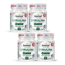 KIT 4 UN SPIRULINA 1800MG 60 CAPS SUNFOOD EVOLUTION