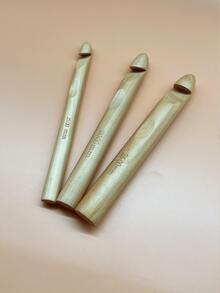 Ganci da uncinetto in bambù di grandi dimensioni - 15mm/20mm/25mm, manico extra largo, per realizzare coperte all'uncinetto e altri grandi progetti di maglia