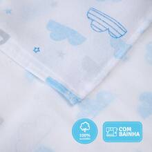 Papi Luxury Double Fabric Diaper 5 Units - 100% Cotton - With Hem - Boy - View 3