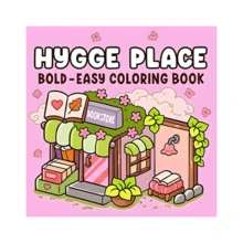 Adult And Teen Hygge Style Coloring Book, Relaxing Bold Simple Designs With Cozy Corners (Bold Simple Coloring Series) - Pink - View 14