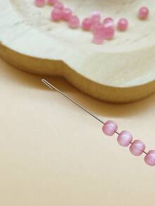 5pcs/Set 0.3mm/0.4mm/0.5mm/0.6mm/0.7mm/0.8mm/0.9mm Beading Needles, Stainless Steel Jewelry Making Needles, 10.24 Inch Long Smooth Beading Needles For DIY Bracelet And Necklace