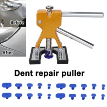 35pcs Dent Puller Kit, Adjustable Golden Dent Remover Tools, Paintless Dent Repair Kit Dent Lifter Puller For Car Large & Small Ding Hail Dent Removal - 美規A型插(110-127V) - 查看 4
